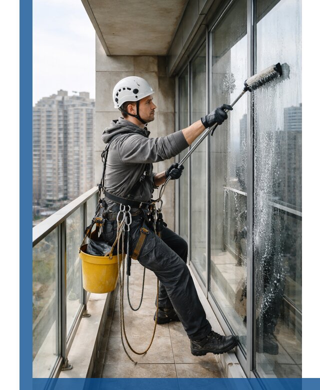 Профессиональная мойка балконного остекления в Переславле-Залесском