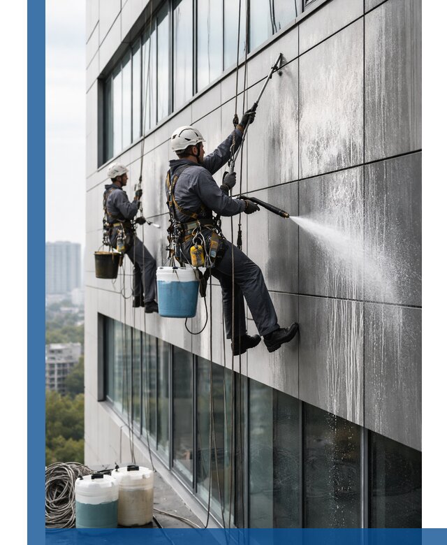 Профессиональная мойка вентилируемых фасадов в Переславле-Залесском