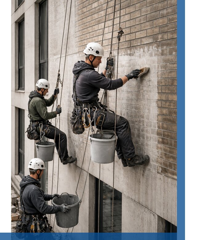 Удаление высолов с фасада в Переславле-Залесском от 259 р. | ВЫСОТНИК-Прс