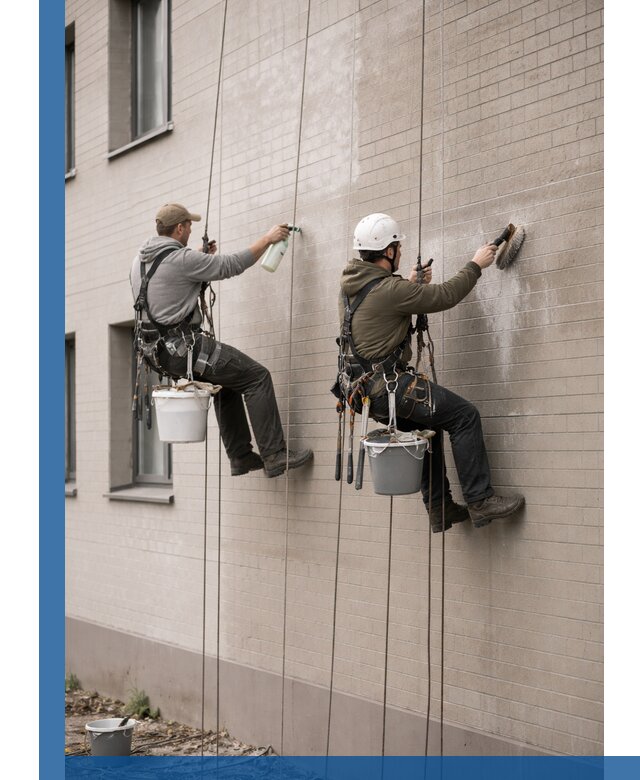 Удаление высолов с фасада зданий в Переславле-Залесском без повреждений и следов