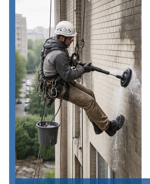 Очистка фасада от копоти в Переславле-Залесском профессионально и безопасно