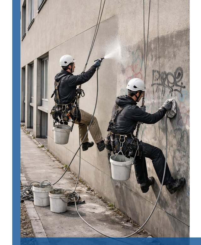 Антиграффити покрытие фасада с защитой от надписей в Переславле-Залесском