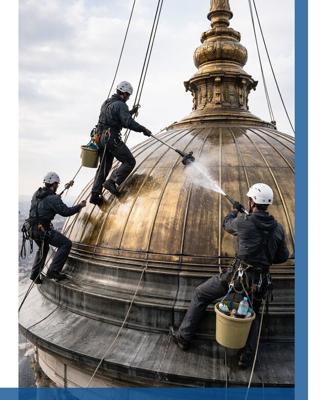 Мойка куполов и шпилей в Переславле-Залесском от 8303 р. - заказать | ВЫСОТНИК-Прс