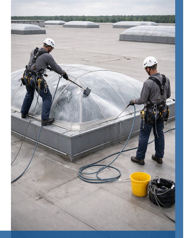 Мойка зенитных фонарей в Переславле-Залесском, заказать от 4671 р. | ВЫСОТНИК-Прс