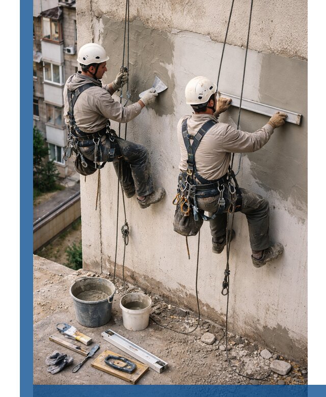 Комплексный ремонт штукатурного фасада с гарантией в Переславле-Залесском