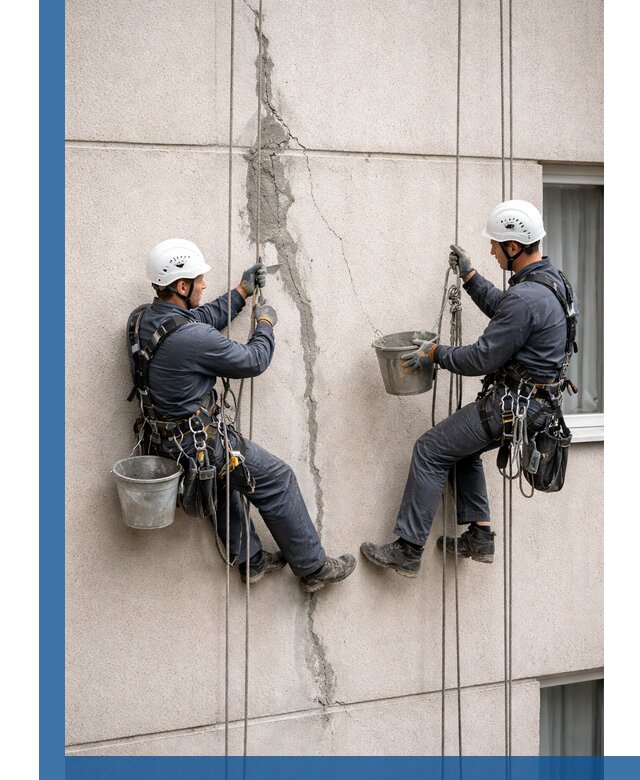 Заделка трещин на фасаде в Переславле-Залесском с гарантийным ремонтом