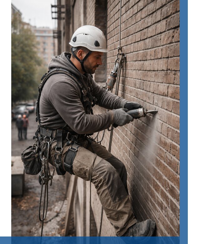 Расшивка кирпичных швов в Переславле-Залесском от 623 р. | ВЫСОТНИК-Прс