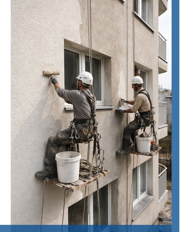 Нанесение короеда на фасад в Переславле-Залесском от 467 р. | ВЫСОТНИК-Прс