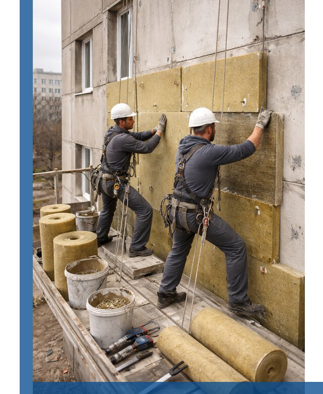 Утепление фасада минватой в Переславле-Залесском под ключ с гарантией