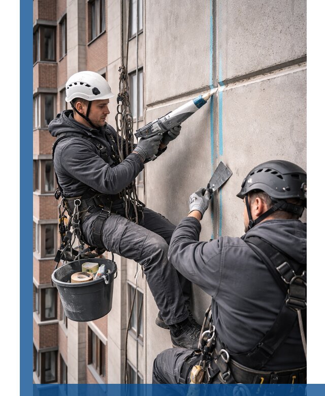 Вторичная герметизация швов фасада и кровли в Переславле-Залесском