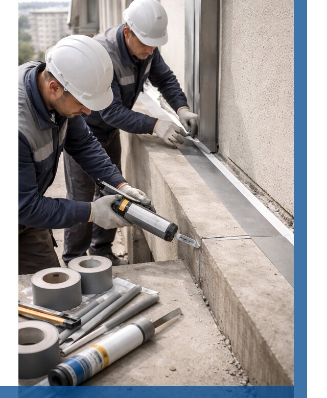 Герметизация примыкания балкона в Переславле-Залесском от 4671 р. | ВЫСОТНИК-Прс