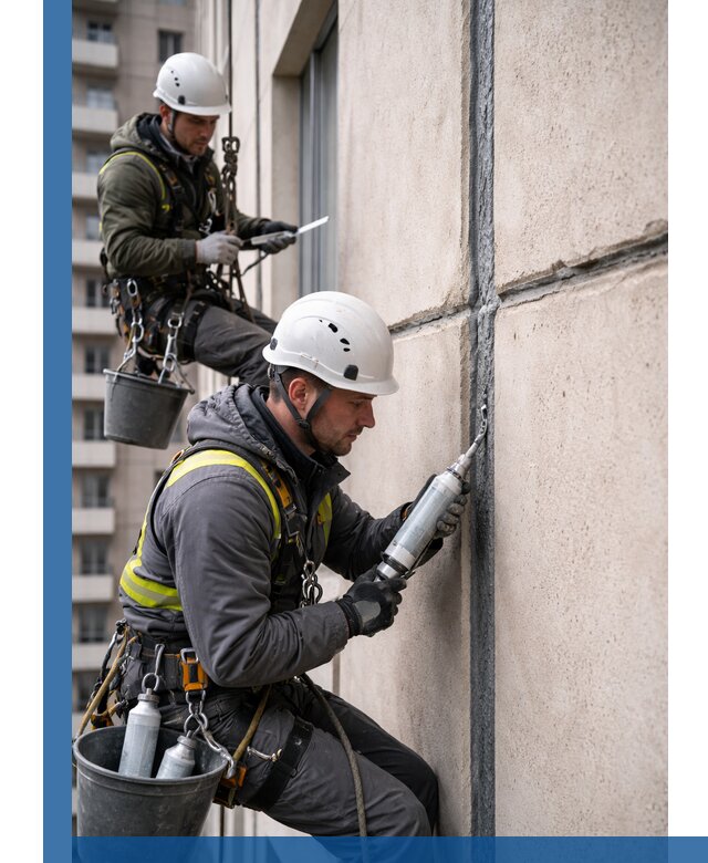 Герметизация деформационных швов фасада в Переславле-Залесском качественно