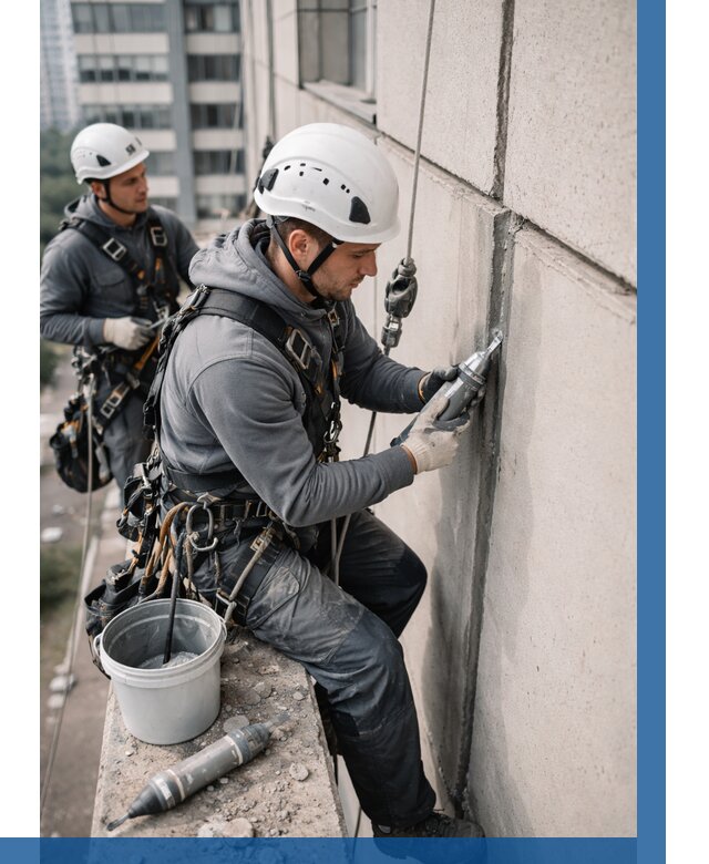 Ремонт деформационных швов здания в Переславле-Залесском от 1038 р. | ВЫСОТНИК-Прс