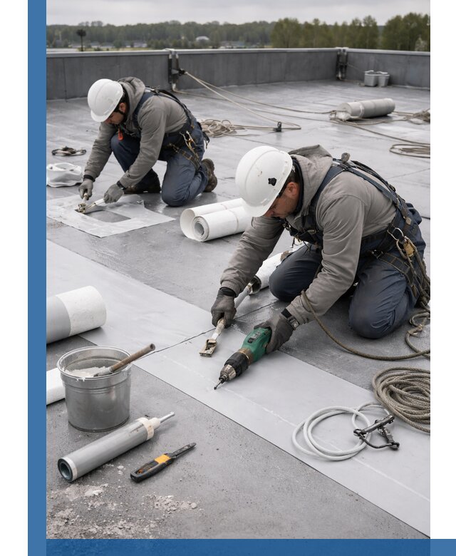 Ремонт мембранной кровли в Переславле-Залесском качественно и с гарантией