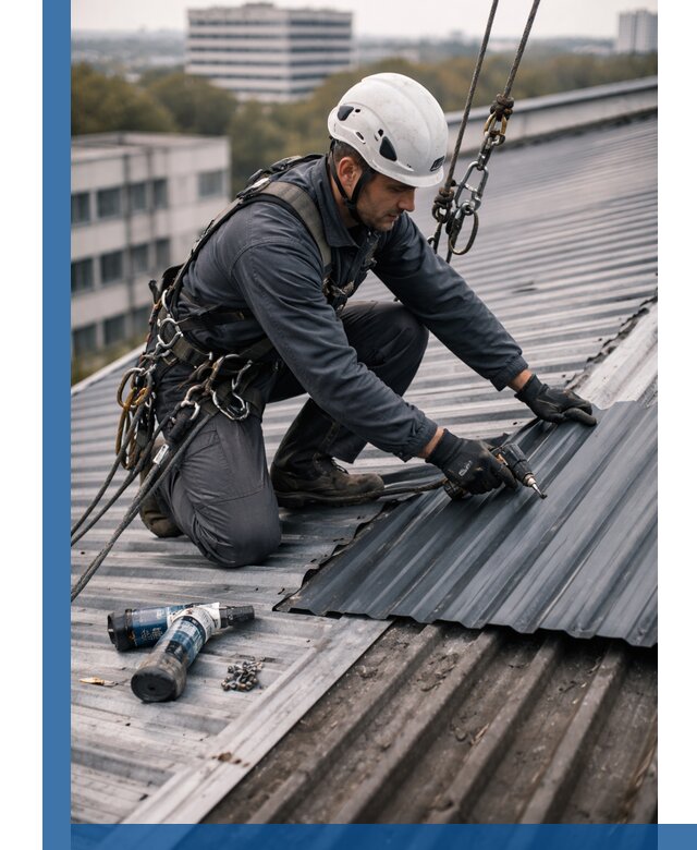 Ремонт профнастила на кровле в Переславле-Залесском, работы под ключ