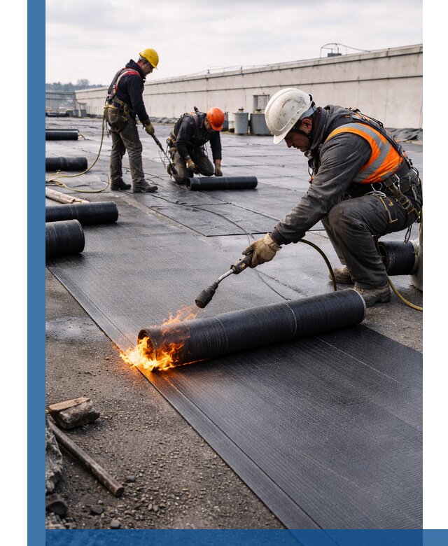 Монтаж наплавляемой кровли в Переславле-Залесском профессионально
