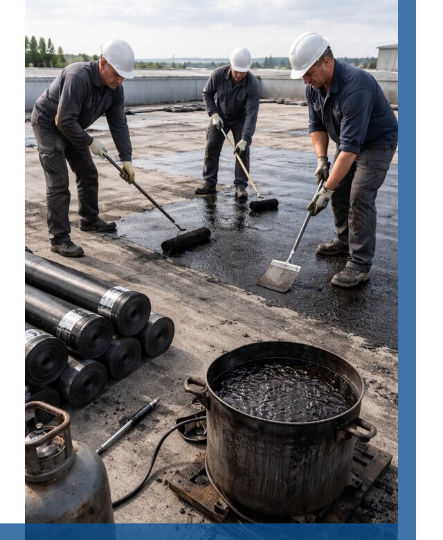 Гидроизоляция кровли мастикой в Переславле-Залесском от 623 р. | ВЫСОТНИК-Прс