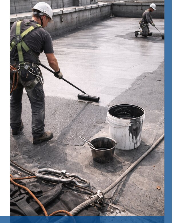 Гидроизоляция кровли жидкой резиной в Переславле-Залесском от 519 р. | ВЫСОТНИК-Прс