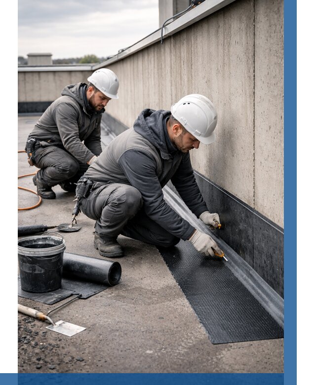 Гидроизоляция примыканий на кровле в Переславле-Залесском от 934 р. | ВЫСОТНИК-Прс