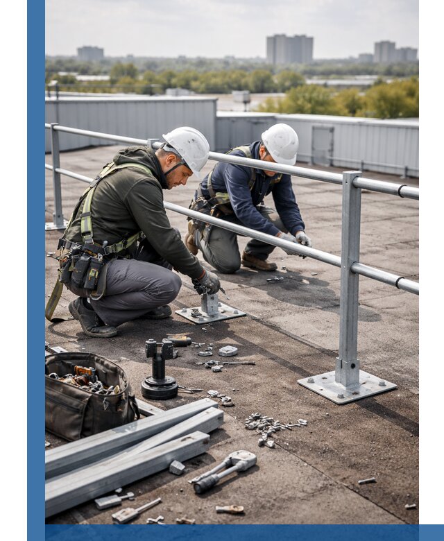 Монтаж кровельного ограждения в Переславле-Залесском под ключ с гарантией