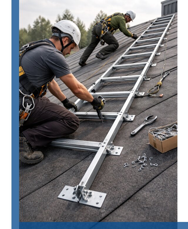 Профессиональный монтаж кровельной лестницы в Переславле-Залесском под ключ