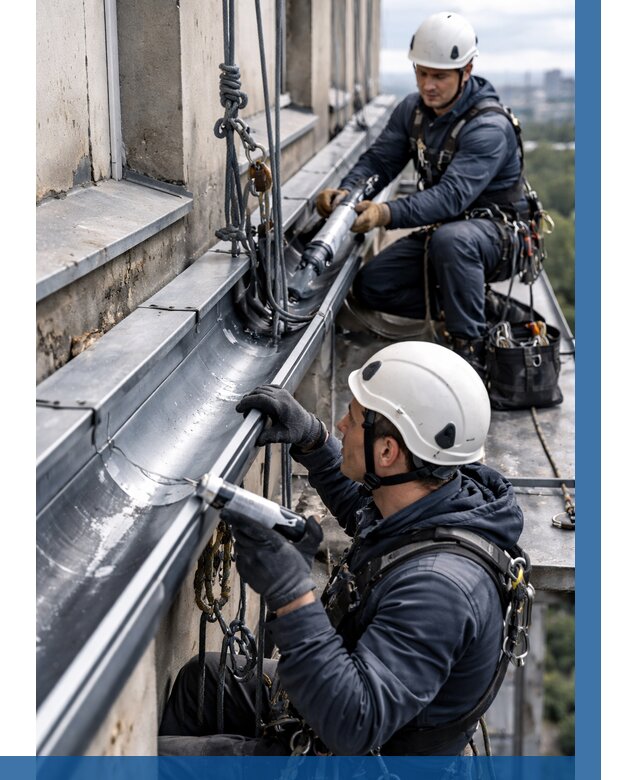 Ремонт водосточных желобов в Переславле-Залесском от 6746 р. | ВЫСОТНИК-Прс