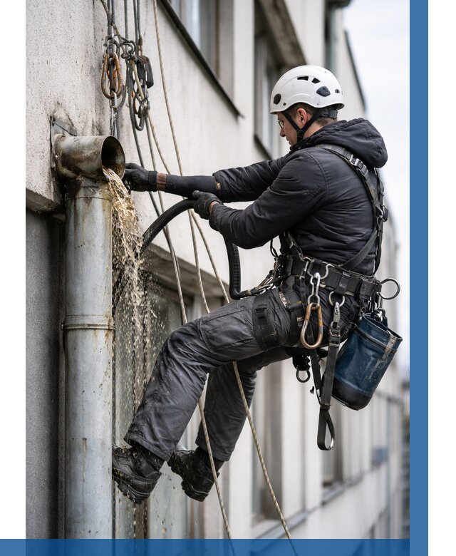 Прочистка водосточных труб в Переславле-Залесском от 3633 р. | ВЫСОТНИК-Прс