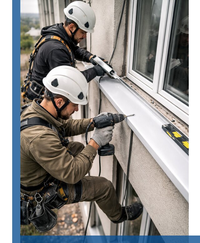 Профессиональный монтаж оконных отливов и отведения воды в Переславле-Залесском