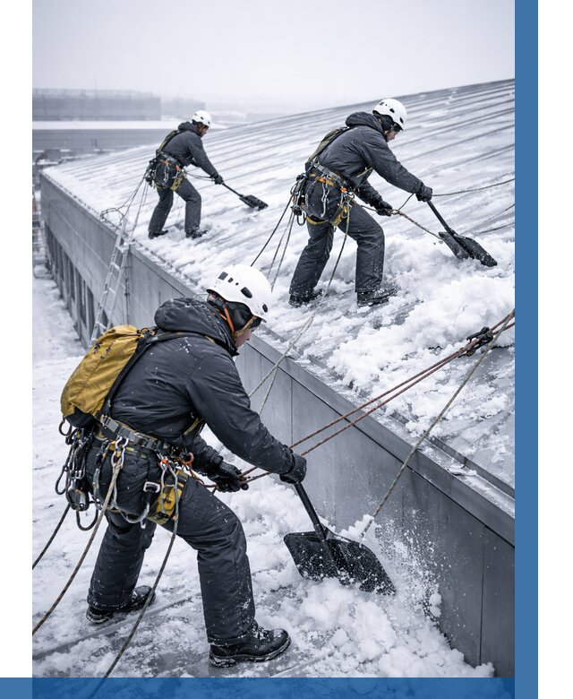 Очистка навесов от снега в Переславле-Залесском от 4671 р. | ВЫСОТНИК-Прс