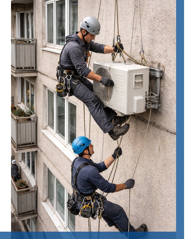 Перенос внешнего блока кондиционера в Переславле-Залесском от 9341 р.| ВЫСОТНИК-Прс