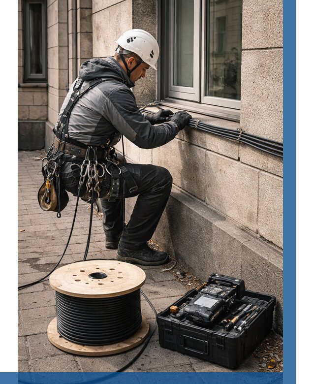 Прокладка оптоволоконного кабеля в Переславле-Залесском от 830 р. | ВЫСОТНИК-Прс