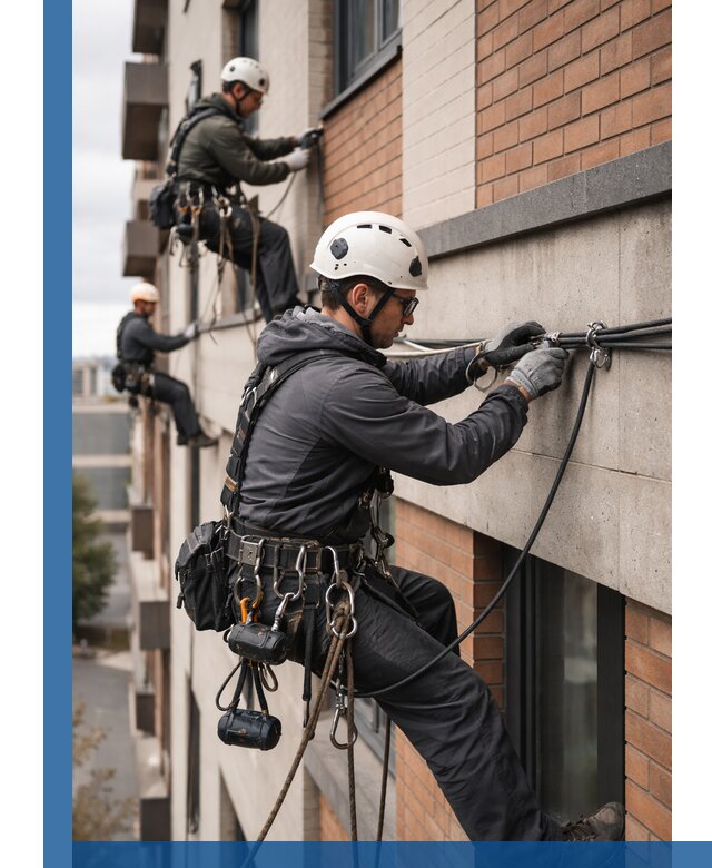 Крепление кабеля на фасаде монтаж и крепеж в Переславле-Залесском