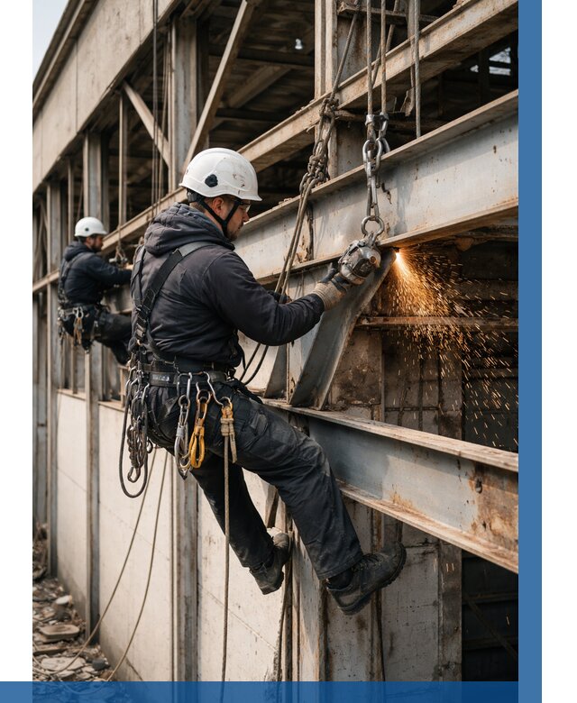 Демонтаж металлоконструкций на высоте в Переславле-Залесском от 6746р. |ВЫСОТНИК-Прс