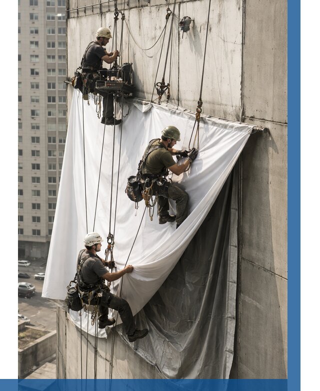 Замена баннерного полотна в Переславле-Залесском от 6746 р. | ВЫСОТНИК-Прс—заказать