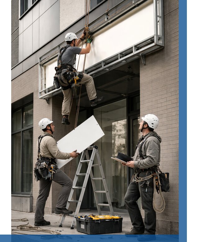 Монтаж светового короба в Переславле-Залесском от 6746 р. | ВЫСОТНИК-Прс