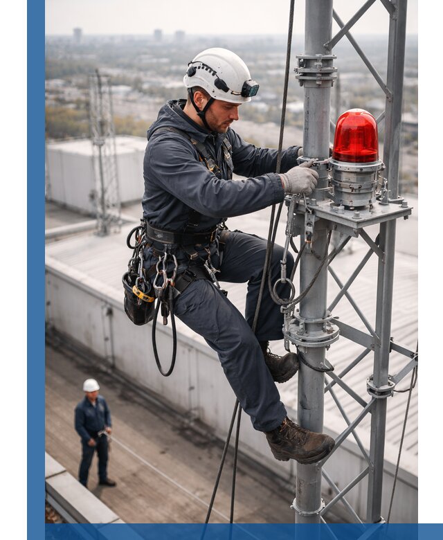 Монтаж заградительных огней и обслуживание объектов в Переславле-Залесском