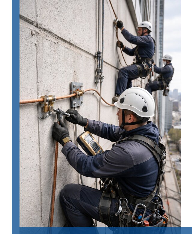 Монтаж системы заземления здания и молниезащиты в Переславле-Залесском