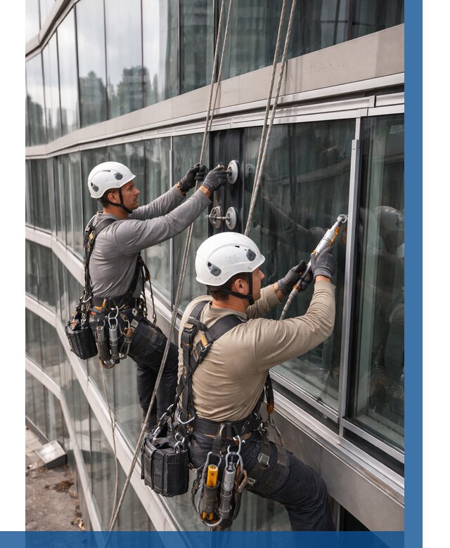 Радиусное остекление фасада в Переславле-Залесском от 12455 р. | ВЫСОТНИК-Прс