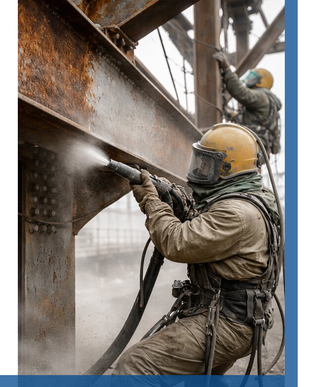 Пескоструйная очистка металлоконструкций в Переславле-Залесском по 623 р.  ВЫСОТНИК-Прс