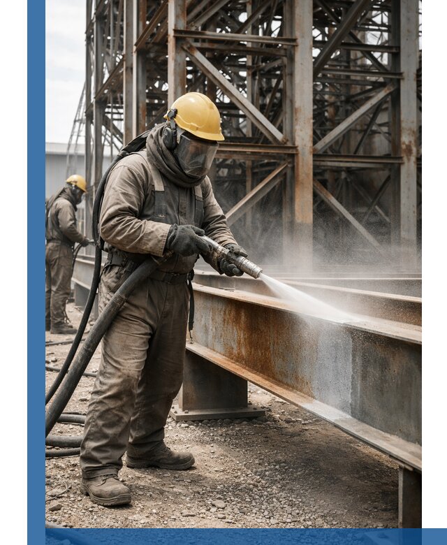 Пескоструйная очистка металлоконструкций в Переславле-Залесском промышленная