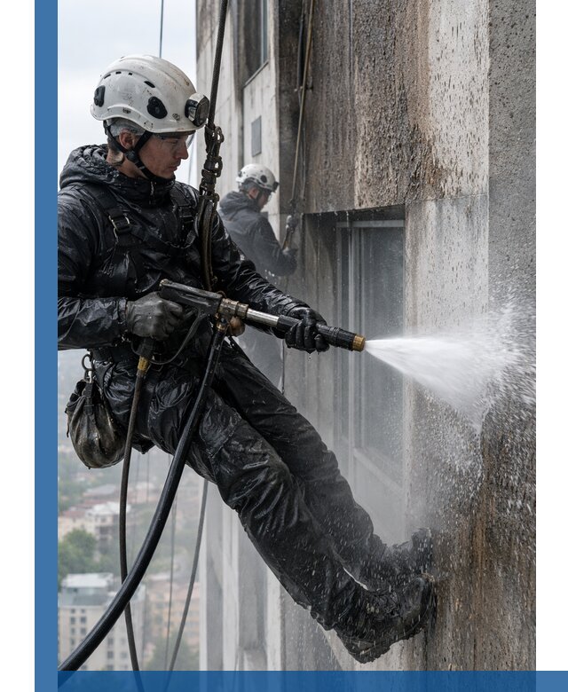 Гидроструйная очистка фасадов и конструкций в Переславле-Залесском