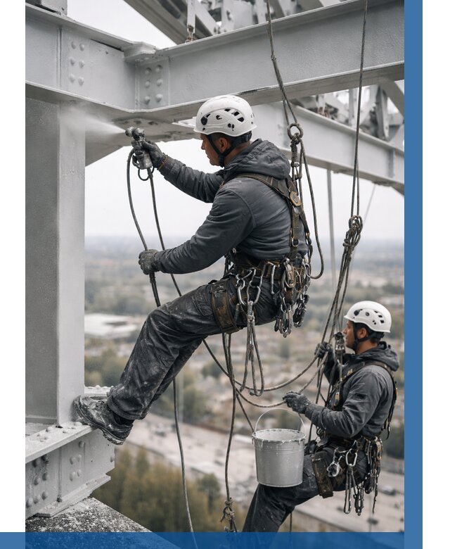 Покраска металлоконструкций на высоте в Переславле-Залесском 363 р |ВЫСОТНИК-Прс