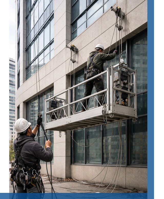 Монтаж и подъем фасадной люльки в Переславле-Залесском от 12455 р. | ВЫСОТНИК-Прс