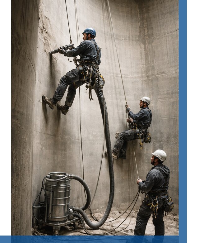 Зачистка силосов в Переславле-Залесском от 4671 р. Договор и смета ВЫСОТНИК-Прс