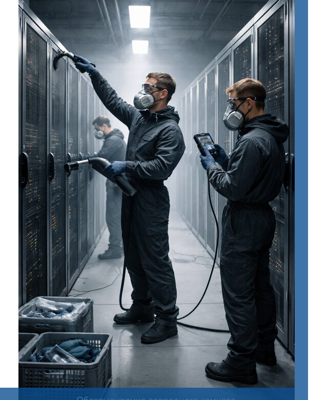 Обеспыливание серверной комнаты в Переславле-Залесском от 4671 р. | ВЫСОТНИК-Прс