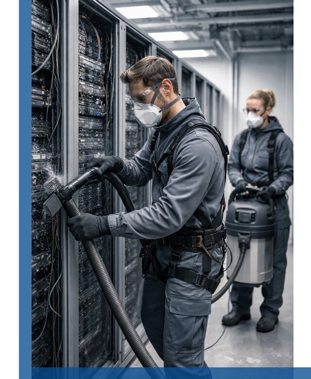 Обеспыливание серверной комнаты в Переславле-Залесском, профессиональная очистка