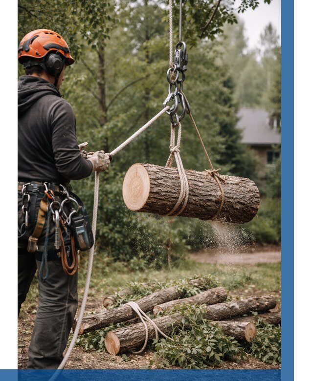 Валка деревьев частями в Переславле-Залесском от 7784 р. | ВЫСОТНИК-Прс