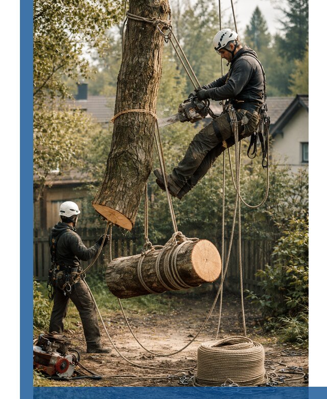 Валка деревьев частями в Переславле-Залесском, безопасно и аккуратно