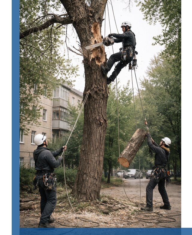 Срочное удаление аварийных деревьев в Переславле-Залесском с гарантией безопасности