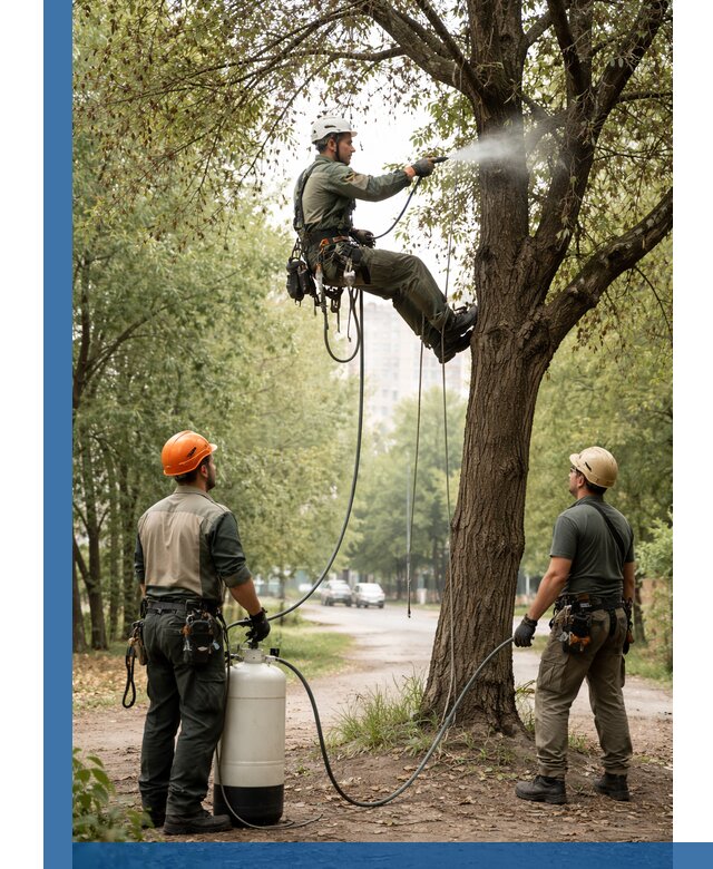 Обработка деревьев от вредителей в Переславле-Залесском профессиональная защита